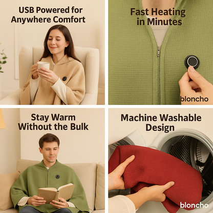 Bloncho™ Heated Blanket Poncho