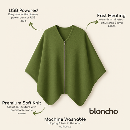 Bloncho™ Heated Blanket Poncho
